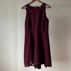 Ted Baker Burgundy Floral Dress